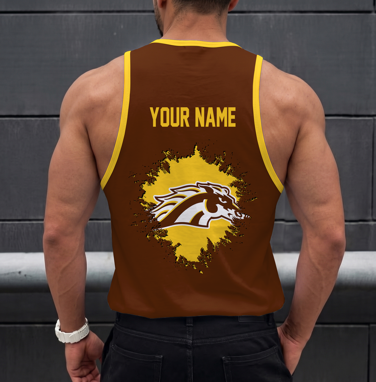 EXCLUSIVE EDITION - NEW CUSTOMIZED NCAA MFF15 WMB WESTERN MICHIGAN BRONCOS UNISEX TANK TOP