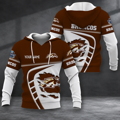 ELITE EDITION - NEW CUSTOMIZED NCAA MFF15 WMB WESTERN MICHIGAN BRONCOS HOODIE, ZIP HOODIE, T-SHIRT, POLO SHIRT, ZIP POLO SHIRT & SWEATSHIRT