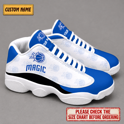 SPECIAL EDITION - NEW CUSTOMIZED NBA15 OMA ORLANDO MAGIC AIR JORDAN 13 LOW TOP SNEAKER