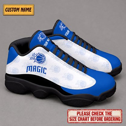 SPECIAL EDITION - NEW CUSTOMIZED NBA15 OMA ORLANDO MAGIC AIR JORDAN 13 LOW TOP SNEAKER