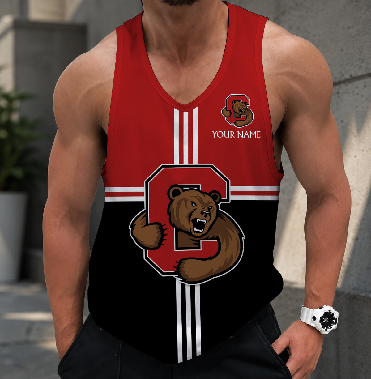 EXCLUSIVE EDITION - NEW CUSTOMIZED NCAA MFF16 CBR CORNELL BIG RED UNISEX TANK TOP