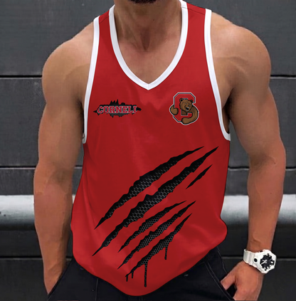 EXCLUSIVE EDITION - NEW CUSTOMIZED NCAA MFF16 CBR CORNELL BIG RED UNISEX TANK TOP