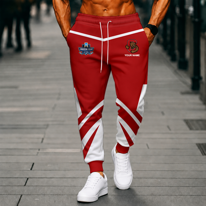 LIMITED EDITION - NEW CUSTOMIZED NCAA MFF16 CBR CORNELL BIG RED SWEATPANTS