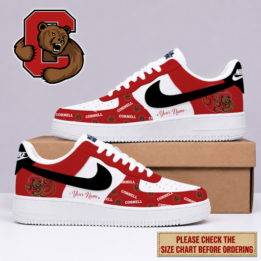 SPECIAL EDITION - NEW CUSTOMIZED NCAA MFF16 CBR CORNELL BIG RED AF1 SHOES