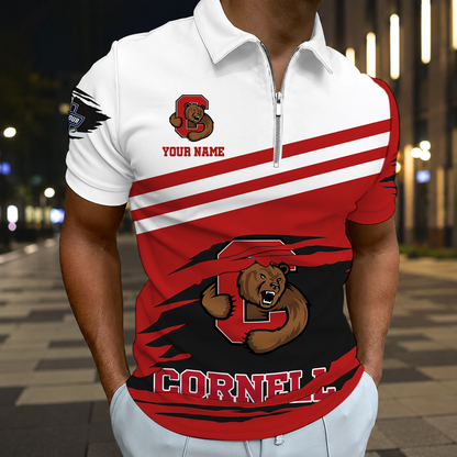 EXCLUSIVE EDITION - NEW CUSTOMIZED NCAA MFF16 CBR CORNELL BIG RED POLO SHIRT, ZIP POLO SHIRT & T-SHIRTS