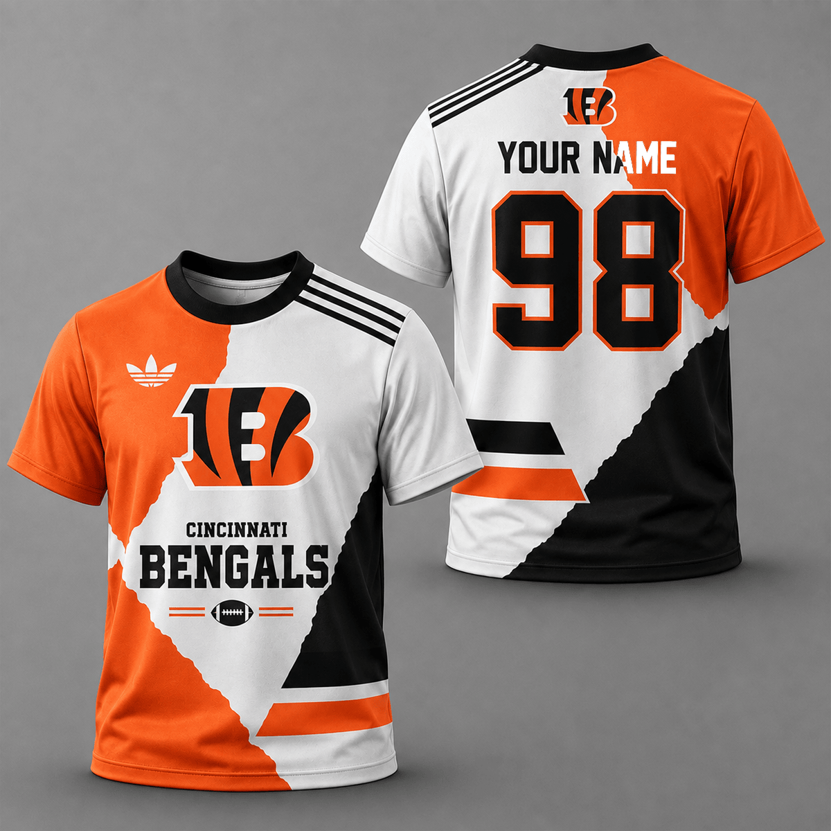 ELITE EDITION - NEW CUSTOMIZED NFL16 CCB CINCINNATI BENGALS T-SHIRTS, POLO SHIRT & ZIP POLO SHIRT