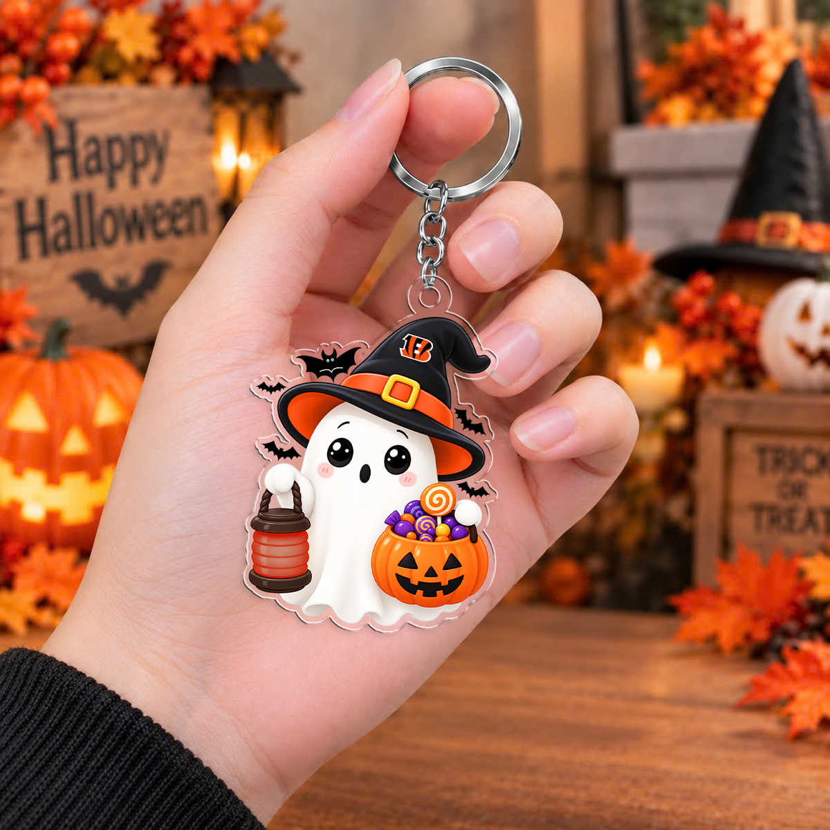 VIRAL EDITION - NEW CUSTOMIZED NFL16 CCB CINCINNATI BENGALS ACRYLIC KEYCHAIN