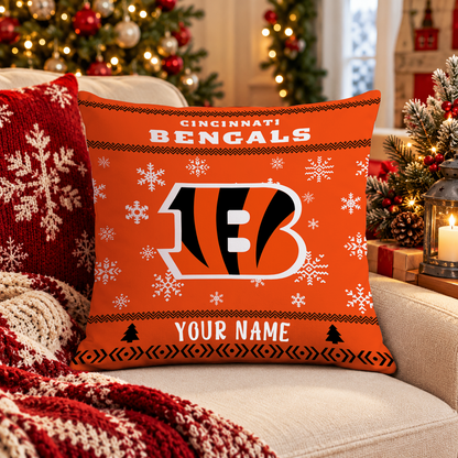 FINAL SALE - NEW PERSONALIZED NFL16 CCB CINCINNATI BENGALS PILLOW CASE