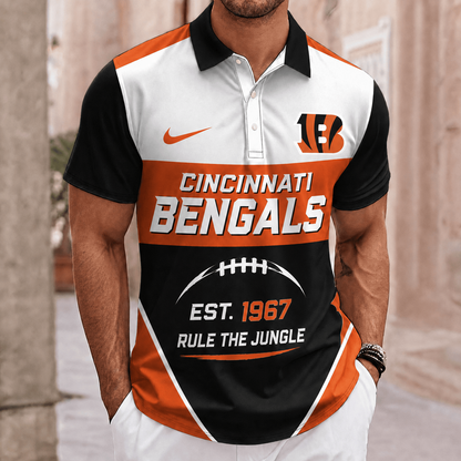 ELITE EDITION - NEW CUSTOMIZED NFL16 CCB CINCINNATI BENGALS POLO SHIRT, ZIP POLO SHIRT & T-SHIRTS