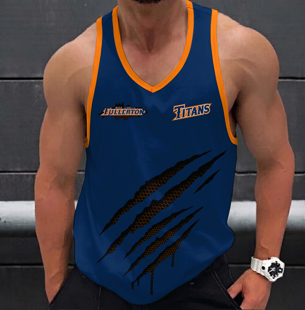 SPECIAL EDITION - NEW CUSTOMIZED NCAA CWS16 CFT CAL STATE FULLERTON TITANS UNISEX TANK TOP