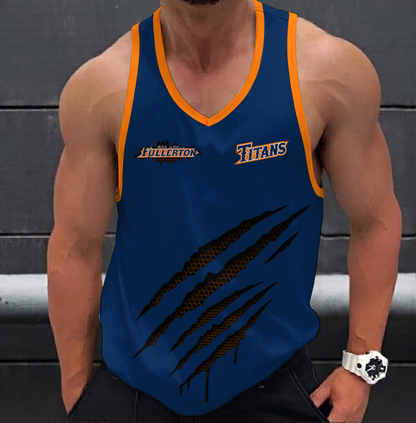 SPECIAL EDITION - NEW CUSTOMIZED NCAA CWS16 CFT CAL STATE FULLERTON TITANS UNISEX TANK TOP