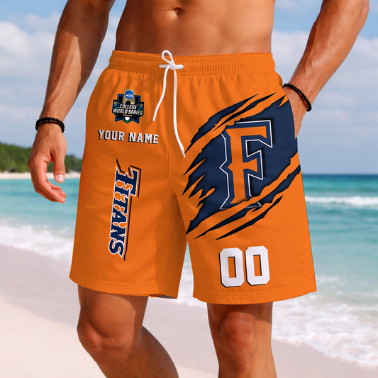 LIMITED DROP - NEW CUSTOMIZED | NCAA CWS16 CFT CS FULLERTON TITANS SHORT PANTS