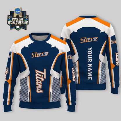 LIMITED EDITION - NEW CUSTOMIZED NCAA CWS16 CFT CAL STATE FULLERTON TITANS UGLY SWEATER
