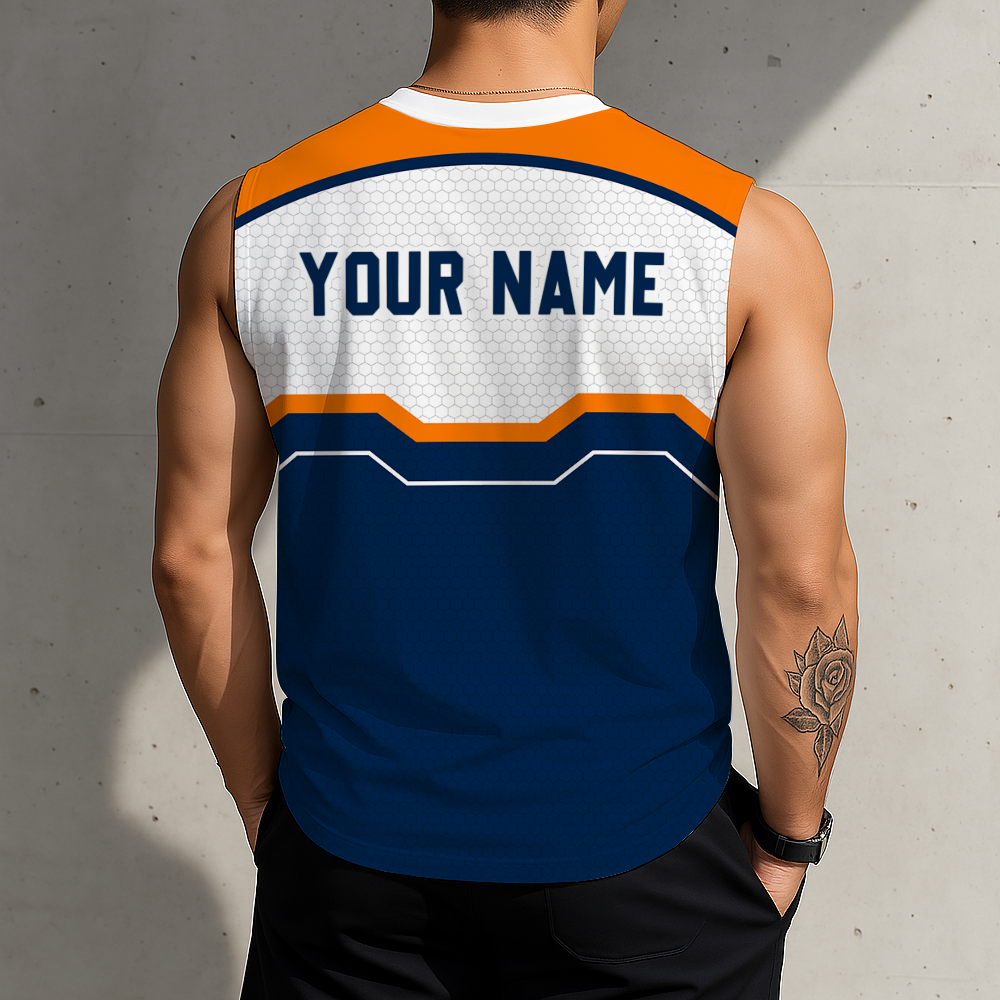 LIMITED EDITION - NEW CUSTOMIZED NCAA CWS16 CFT CAL STATE FULLERTON TITANS MEN'S GYM SHIRT