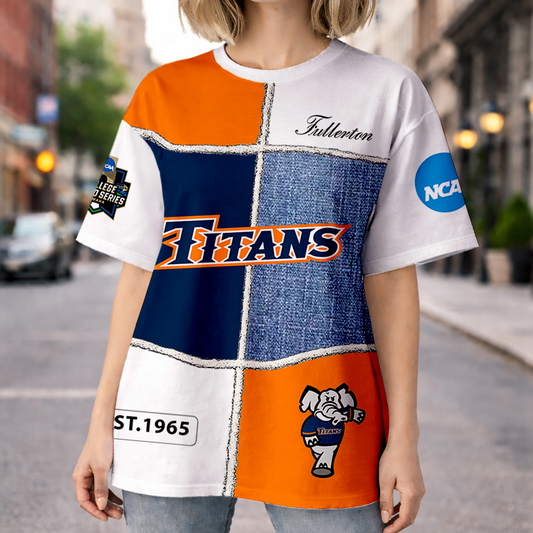 LIMITED DROP - NEW CUSTOMIZED | NCAA CWS16 CFT CS FULLERTON TITANS HOODIE, T-SHIRTS, ZIP HOODIE, SWEATSHIRTS & POLO SHIRT