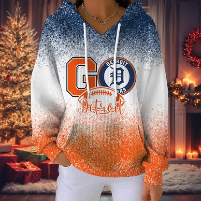 LIMITED EDITION - NEW CUSTOMIZED MLB16 DTS DETROIT TIGERS RIBBED HOODIE & SWEATSHIRT