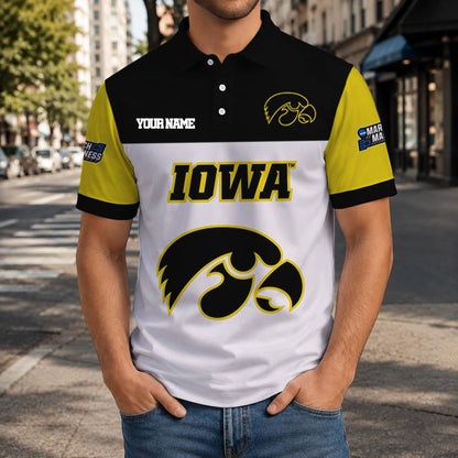 HOT DEAL - NEW CUSTOMIZED NCAA MAM16 IWH IOWA HAWKEYES T-SHIRT, POLO SHIRT, ZIP POLO SHIRT, SWEATSHIRT, HOODIE & ZIP HOODIE