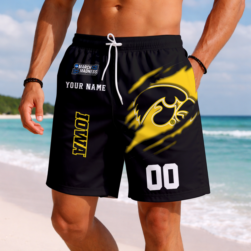 LIMITED DROP - NEW CUSTOMIZED | NCAA MAM16 IWH IW HAWKEYES SHORT PANTS