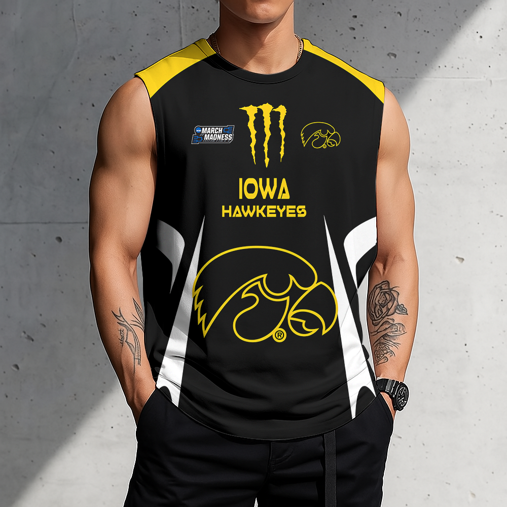 ACTIVE OFFER - NEW CUSTOMIZED | NCAA MAM16 IWH IW HAWKEYES MEN'S GYM SHIRT