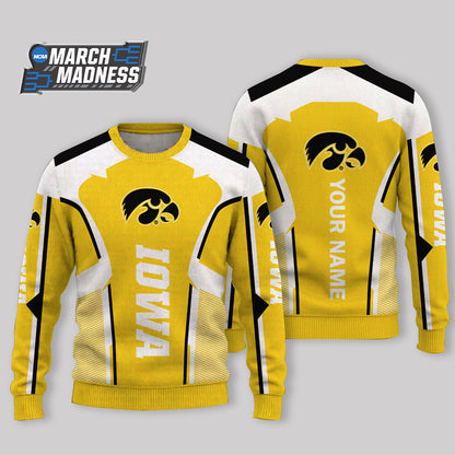 LIMITED EDITION - NEW CUSTOMIZED NCAA MAM16 IWH IOWA HAWKEYES UGLY SWEATER