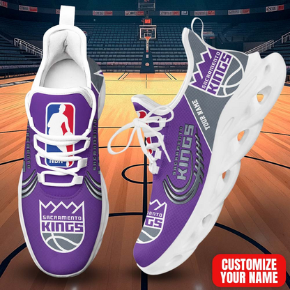 FINAL SALE - NEW CUSTOMIZED NBA16 SKI SACRAMENTO KINGS PREMIUM CLUNKY SNEAKERS