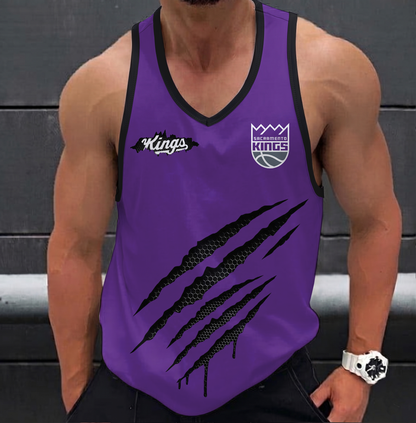 FINAL SALE - NEW CUSTOMIZED NBA16 SKI SACRAMENTO KINGS UNISEX TANK TOP