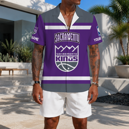 LIMITED EDITION - NEW CUSTOMIZED NBA16 SKI SACRAMENTO KINGS UNISEX HAWAIIAN SHIRT
