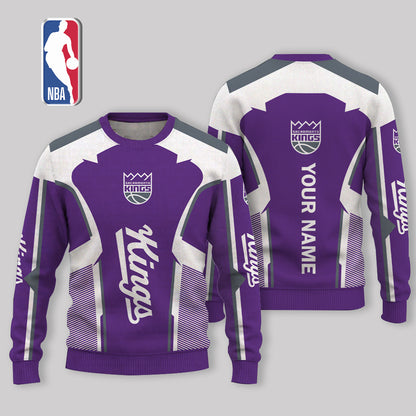 LIMITED EDITION - NEW CUSTOMIZED NBA16 SKI SACRAMENTO KINGS UGLY SWEATER