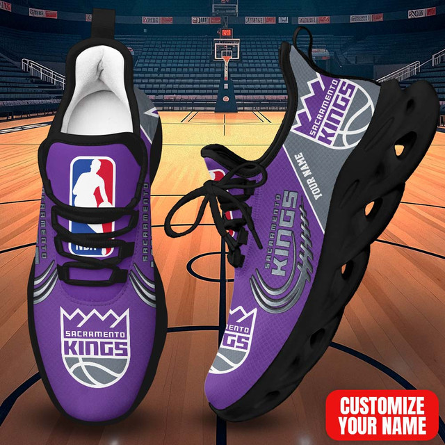 FINAL SALE - NEW CUSTOMIZED NBA16 SKI SACRAMENTO KINGS PREMIUM CLUNKY SNEAKERS