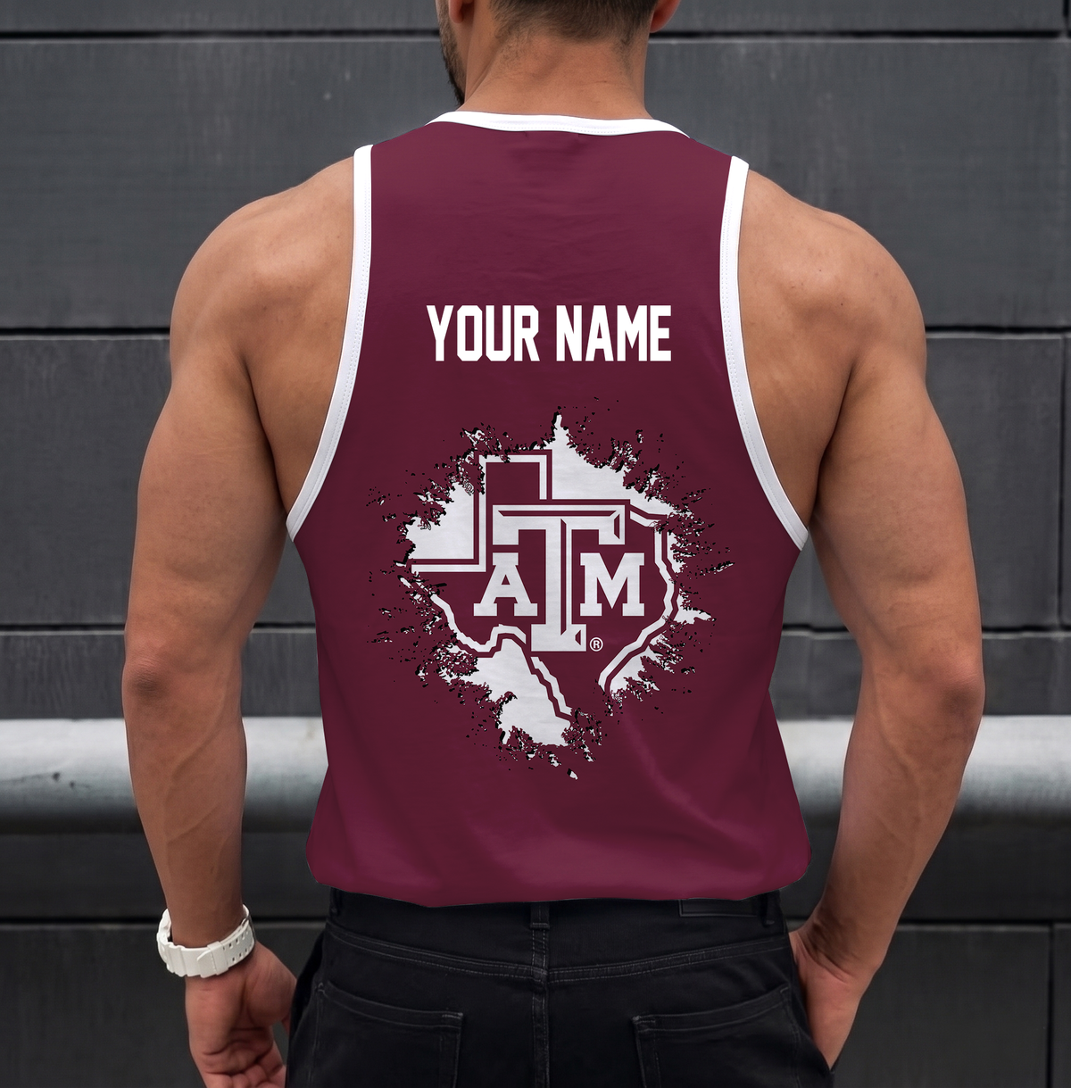 SPECIAL EDITION - NEW CUSTOMIZED NCAA FBS16 TAA TEXAS A&M AGGIES UNISEX TANK TOP