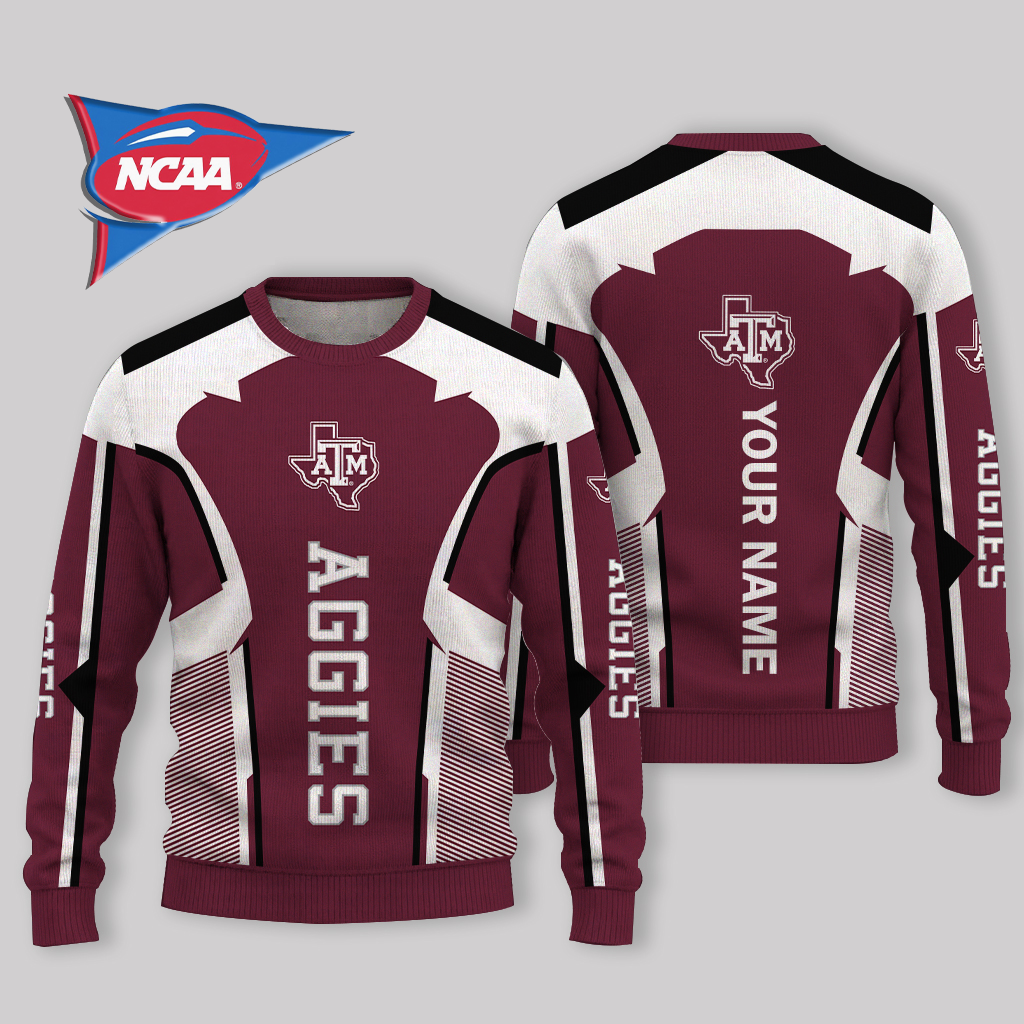 LIMITED EDITION - NEW CUSTOMIZED NCAA FBS16 TAA TEXAS A&M AGGIES UGLY SWEATER
