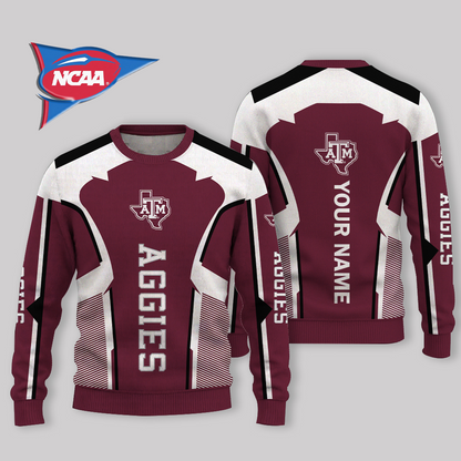 LIMITED EDITION - NEW CUSTOMIZED NCAA FBS16 TAA TEXAS A&M AGGIES UGLY SWEATER