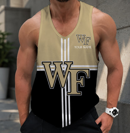 SPECIAL EDITION - NEW CUSTOMIZED NCAA CFH16 WFD WAKE FOREST DEMON DEACONS UNISEX TANK TOP