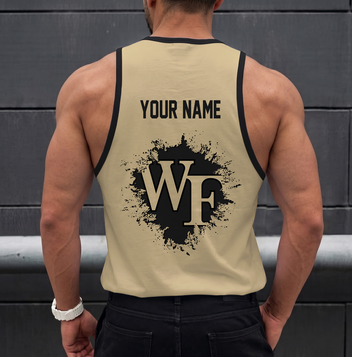 SPECIAL EDITION - NEW CUSTOMIZED NCAA CFH16 WFD WAKE FOREST DEMON DEACONS UNISEX TANK TOP