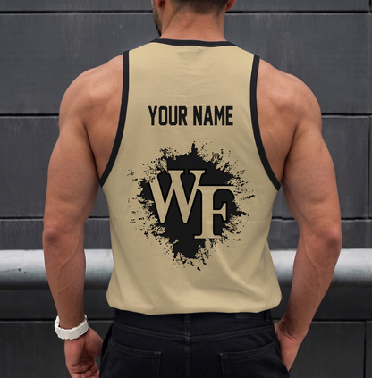 SPECIAL EDITION - NEW CUSTOMIZED NCAA CFH16 WFD WAKE FOREST DEMON DEACONS UNISEX TANK TOP