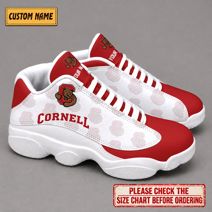 LIMITED EDITION - NEW CUSTOMIZED NCAA MFF16 CBR CORNELL BIG RED AIR JORDAN 13 LOW TOP SNEAKER