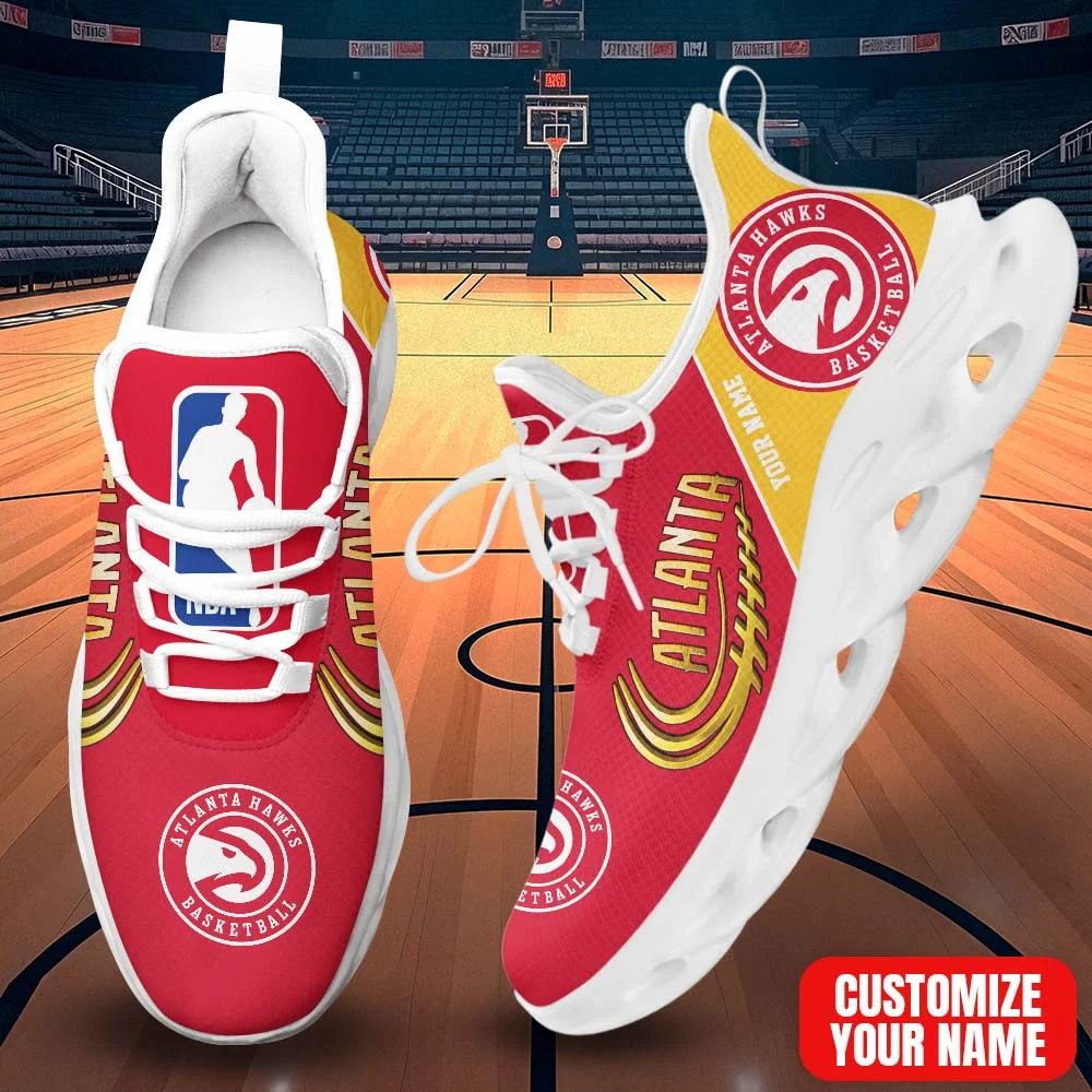 FINAL SALE - NEW CUSTOMIZED NBA17 AHA ATLANTA HAWKS PREMIUM CLUNKY SNEAKERS