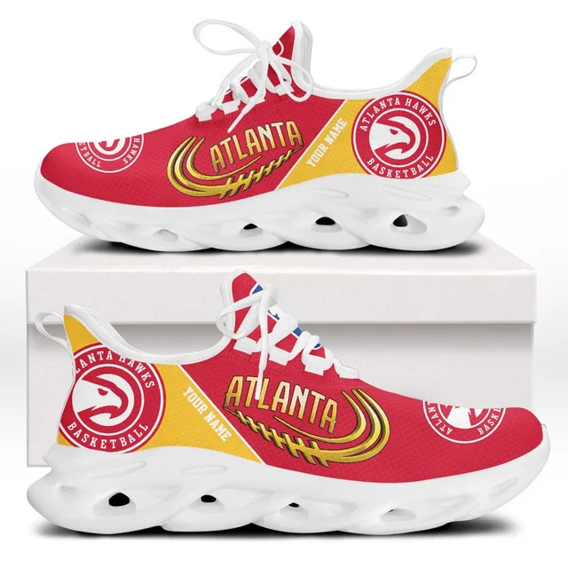 FINAL SALE - NEW CUSTOMIZED NBA17 AHA ATLANTA HAWKS PREMIUM CLUNKY SNEAKERS
