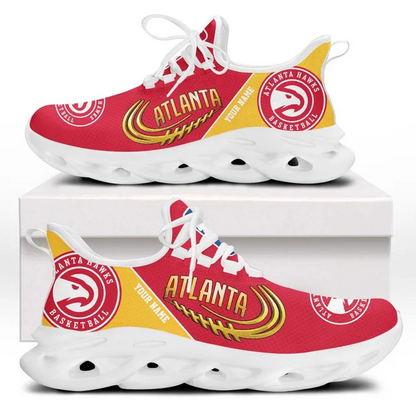 FINAL SALE - NEW CUSTOMIZED NBA17 AHA ATLANTA HAWKS PREMIUM CLUNKY SNEAKERS