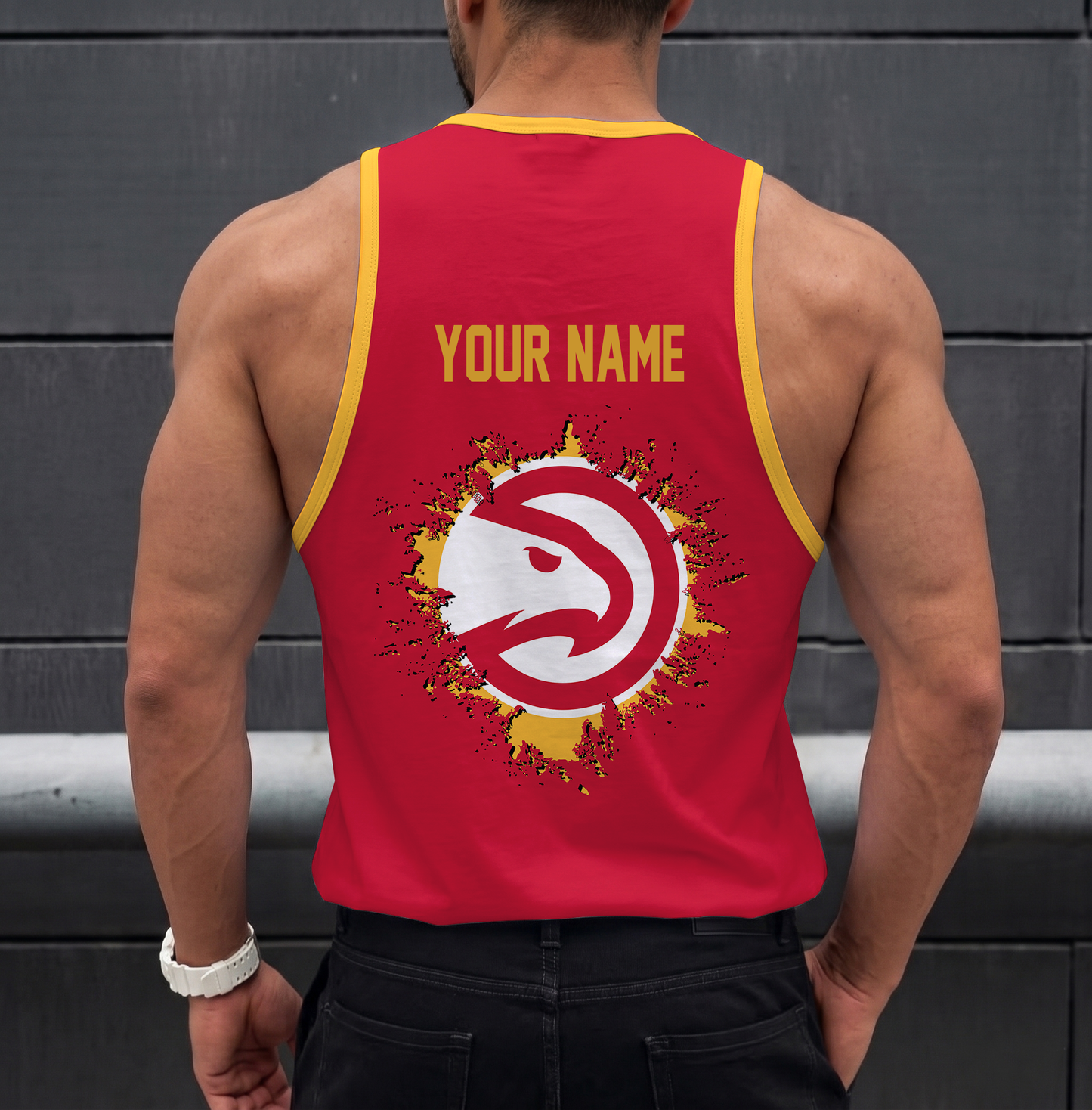 FINAL SALE - NEW CUSTOMIZED NBA17 AHA ATLANTA HAWKS UNISEX TANK TOP