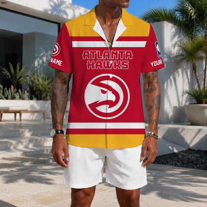 LIMITED EDITION - NEW CUSTOMIZED NBA17 AHA ATLANTA HAWKS UNISEX HAWAIIAN SHIRT