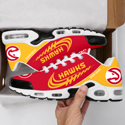LIMITED EDITION - NEW CUSTOMIZED NBA17 AHA ATLANTA HAWKS AIR MAX PLUS SNEAKERS
