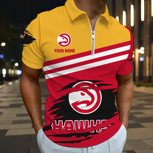 FINAL SALE - NEW CUSTOMIZED NBA17 AHA ATLANTA HAWKS T-SHIRT, POLO SHIRT, ZIP POLO SHIRT, SWEATSHIRT, HOODIE & ZIP HOODIE