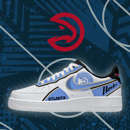 FINAL SALE - NEW CUSTOMIZED NBA17 AHA ATLANTA HAWKS AF1 SHOES
