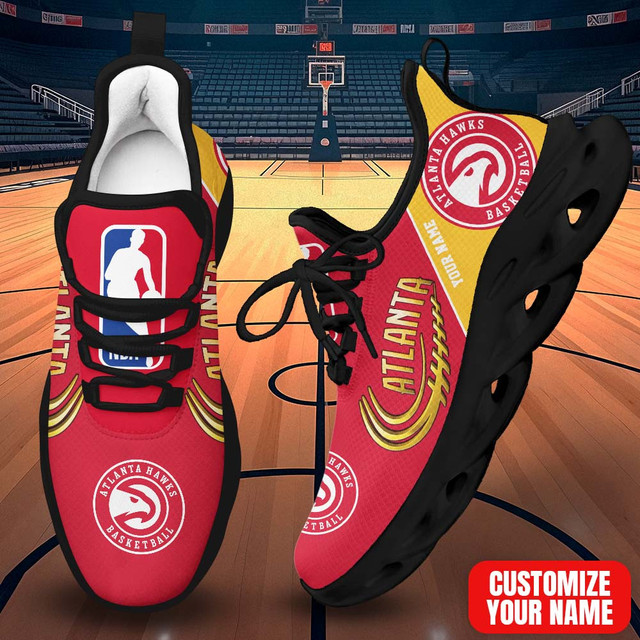 FINAL SALE - NEW CUSTOMIZED NBA17 AHA ATLANTA HAWKS PREMIUM CLUNKY SNEAKERS