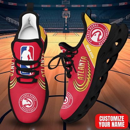 FINAL SALE - NEW CUSTOMIZED NBA17 AHA ATLANTA HAWKS PREMIUM CLUNKY SNEAKERS