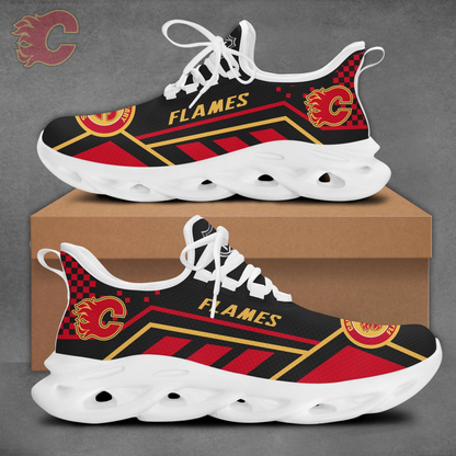 LIMITED EDITION - NEW CUSTOMIZED NHL17 CGF CALGARY FLAMES CLUNKY SNEAKERS