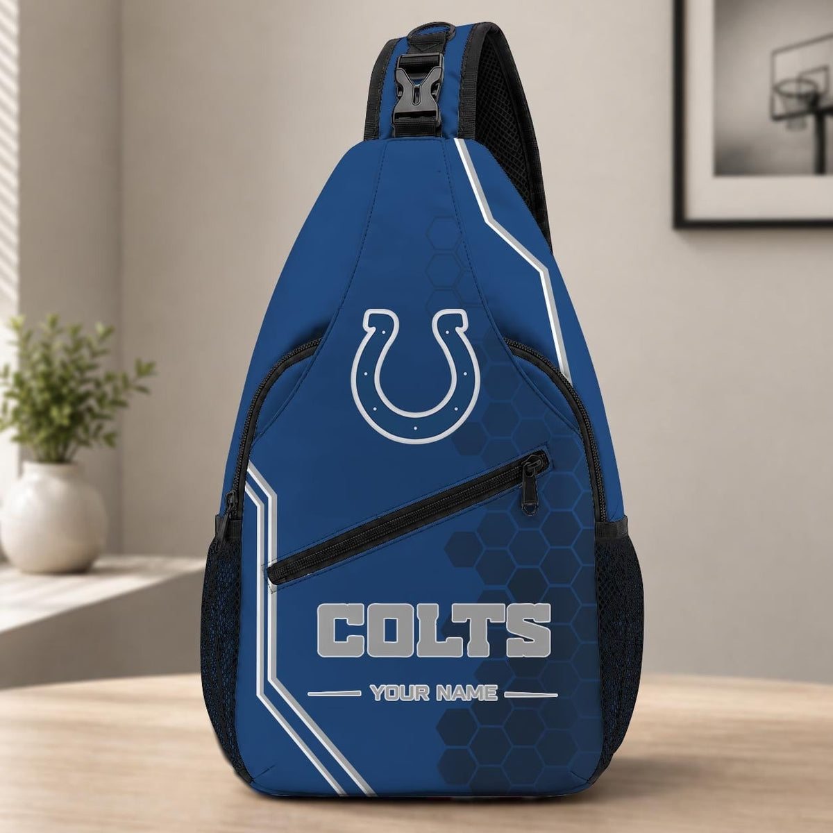 ELITE EDITION - NEW CUSTOMIZED NFL17 IDC INDIANAPOLIS COLTS SLING BAG