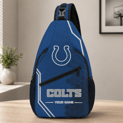 ELITE EDITION - NEW CUSTOMIZED NFL17 IDC INDIANAPOLIS COLTS SLING BAG