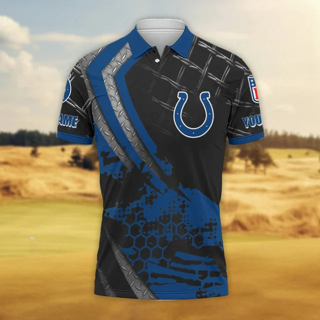 LIMITED EDITION - NEW CUSTOMIZED NFL17 IDC INDIANAPOLIS COLTS POLO SHIRT